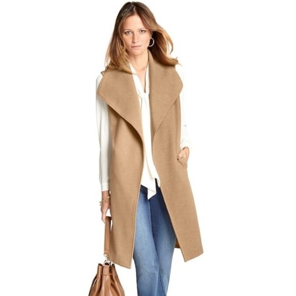 White House Black Market Jackets & Blazers - White House Black Market - Shawl Collar Wrap Coat